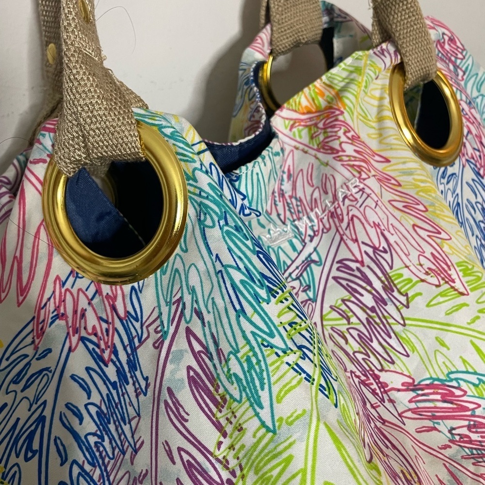 Large beach bag with palm tree designs by Peter Millar - Picture 5 of 15